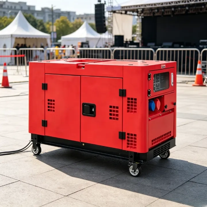 Commercial Diesel Generator Set — Electric Start, Single-Phase Standby Power