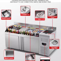 Custom Cocktail Bar Station — Refrigerated Underbar Workstation image preview