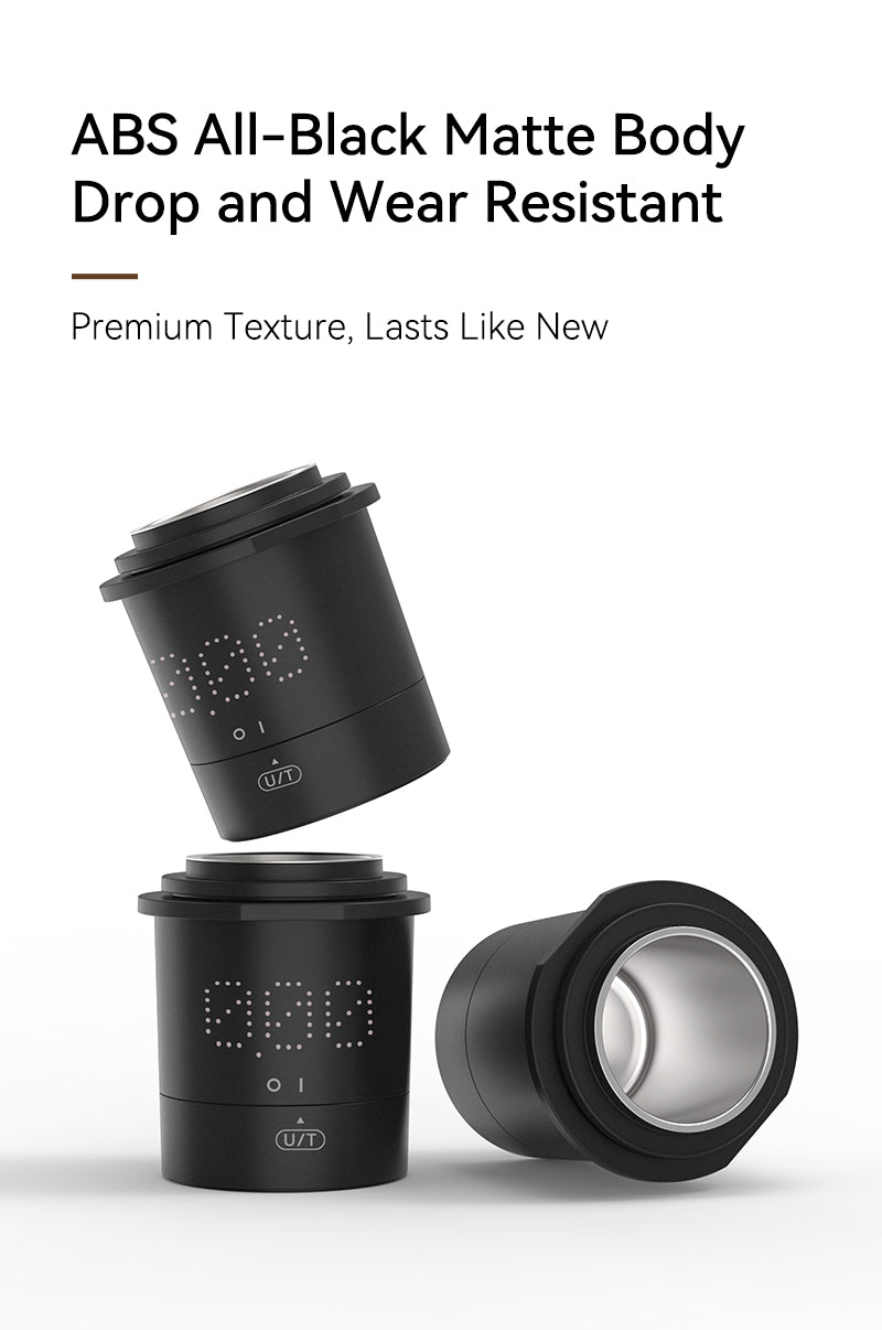 Rechargeable Coffee Dosing Cup with Built-In Scale