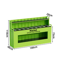 Commercial Wrought Iron Condiment Station — Self-Service Sauce Bar Counter image preview