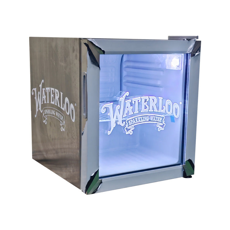 Transparent-Display Beverage Cooler — Digital Door Merchandiser