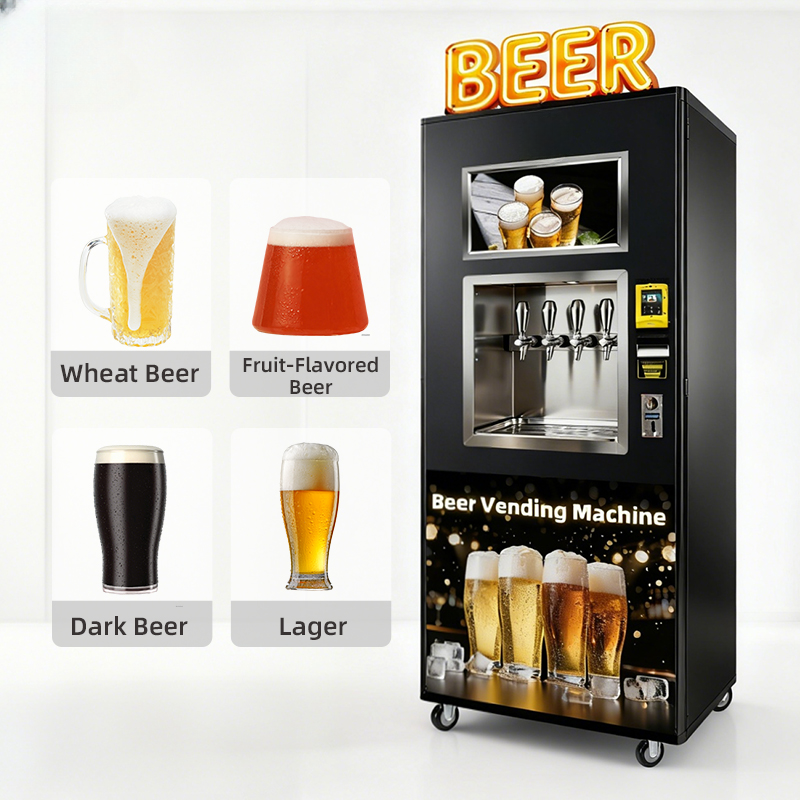 Self-Service Beer & Drink Vending Machine — 21.5" Touchscreen