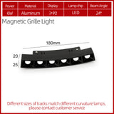 Circular Magnetic LED Track Light System — 48V, Dimmable, color rendering index (cri) 92Ra