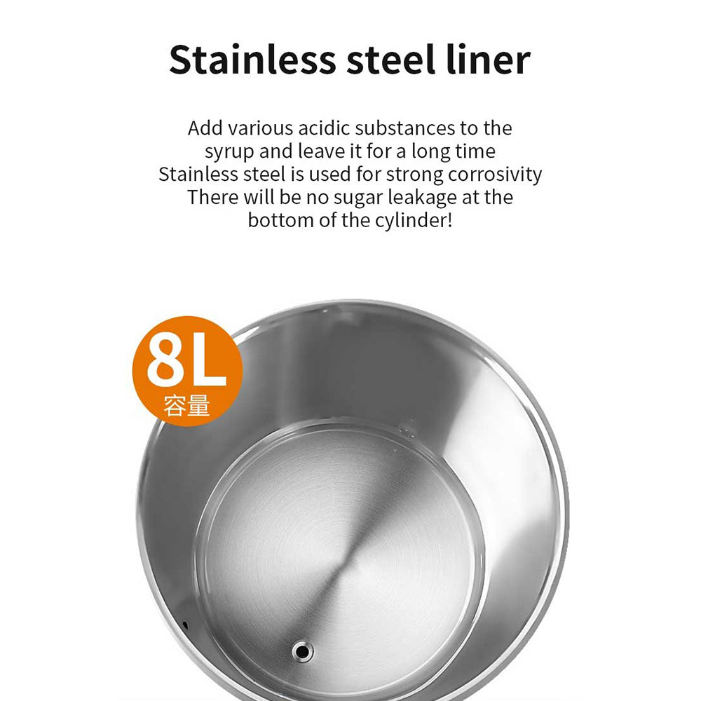 Automatic Fructose Dispenser — 12/16 L Stainless Steel