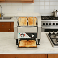Commercial Conveyor Toaster — 450 Slices/Hour, Stainless Steel image preview
