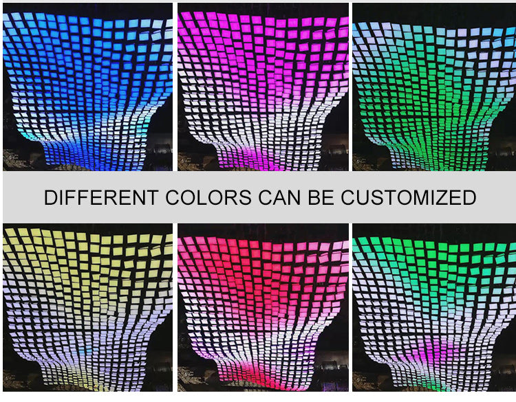 Wave-Design Acrylic & Crystal Chandelier — Custom Large-Scale