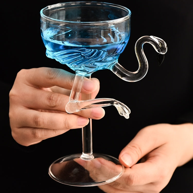 Elegant Flamingo Cocktail Glass