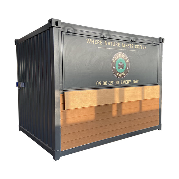 Bar container et coffee shop — lieu mobile sur mesure