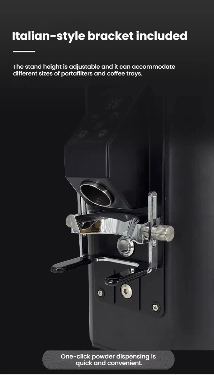 Commercial Electric Coffee Grinder — 64mm Flat Burr, Stepless Adjustment