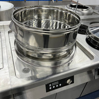 Commercial Induction Bun Steamer — 7-Hole, 18 kW image preview