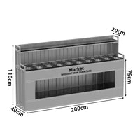 Commercial Wrought Iron Condiment Station — Self-Service Sauce Bar Counter image preview