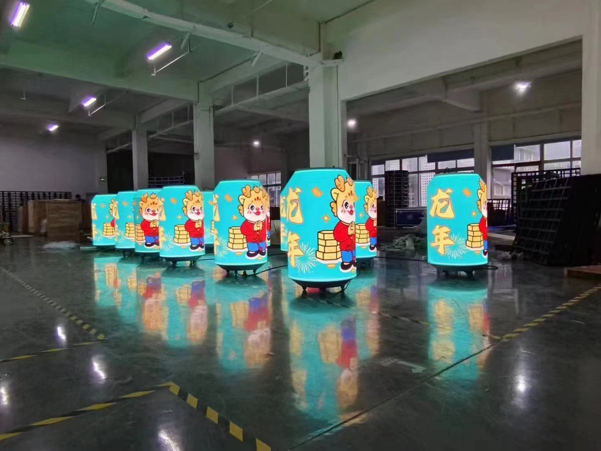 Cylindrical Can-Shaped LED Display — Custom Digital Signage Column