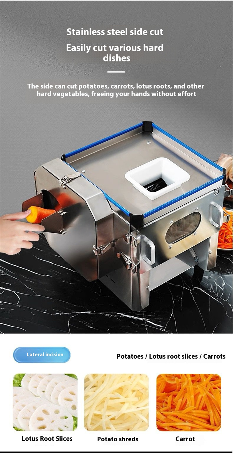 Commercial Multi-Function Meat & Vegetable Cutter — 850W Slicer/Shredder