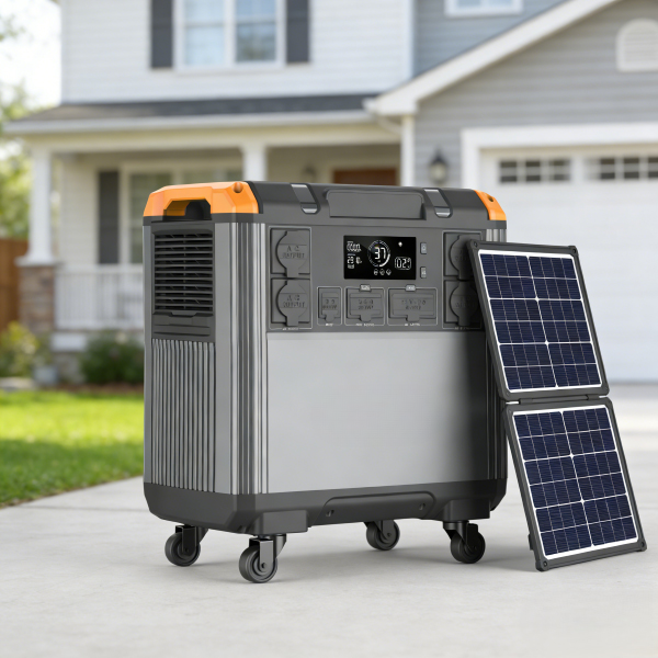 Portable Solar Power Station — 3000W, 5376Wh LiFePO4