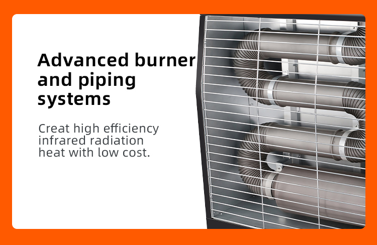 Commercial Diesel Radiant Heater — 13 kW, 50 L Tank