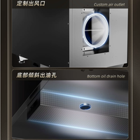 Downdraft Island Range Hood with Recirculation Filtration and Tabletop Lifting image preview