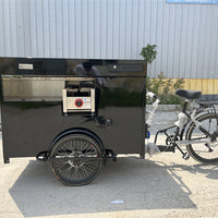 Electric Cargo Tricycle Coffee Bike — Mobile Food Cart image preview