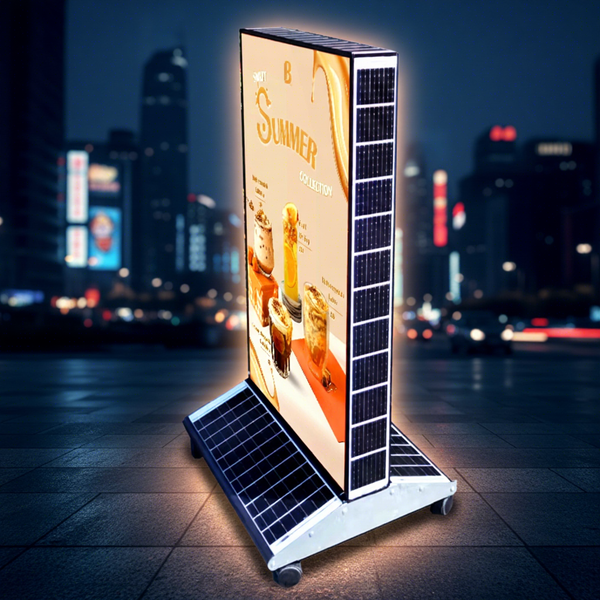 Solar LED Light Box — Outdoor Double-Sided Illuminated Sign