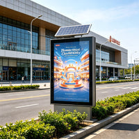 Solar-Powered Outdoor Advertising Light Box — Vertical Floor-Standing image preview