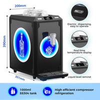 Countertop Liquor Shot Chiller — 2-Bottle, 1L Tank image preview