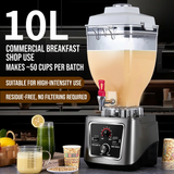Heavy-Duty Commercial Bar Blender — 8-Blade, Multi-Speed