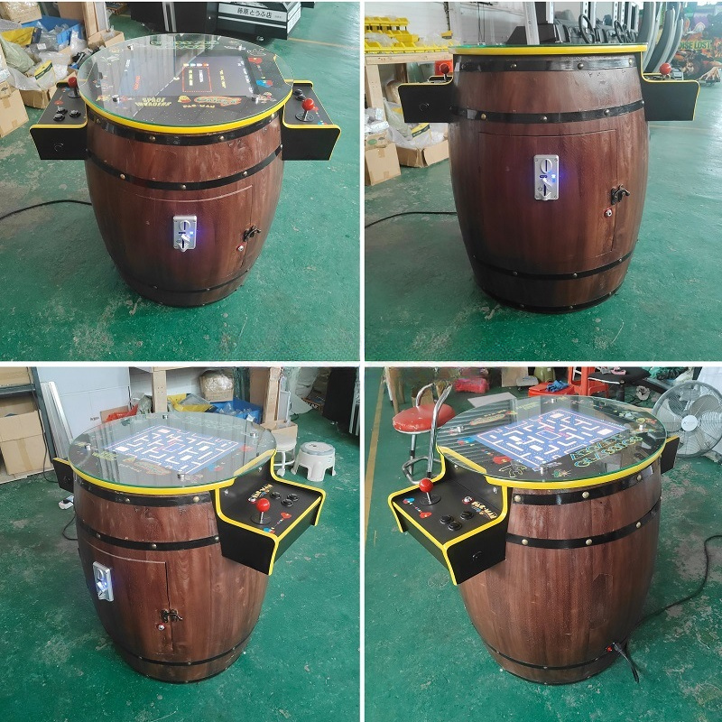 Retro Cocktail Table Arcade Machine — 2-Player, 60-in-1, Coin-Operated