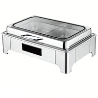Electric Stainless Steel Chafing Dish — Buffet Food Warmer Set image preview