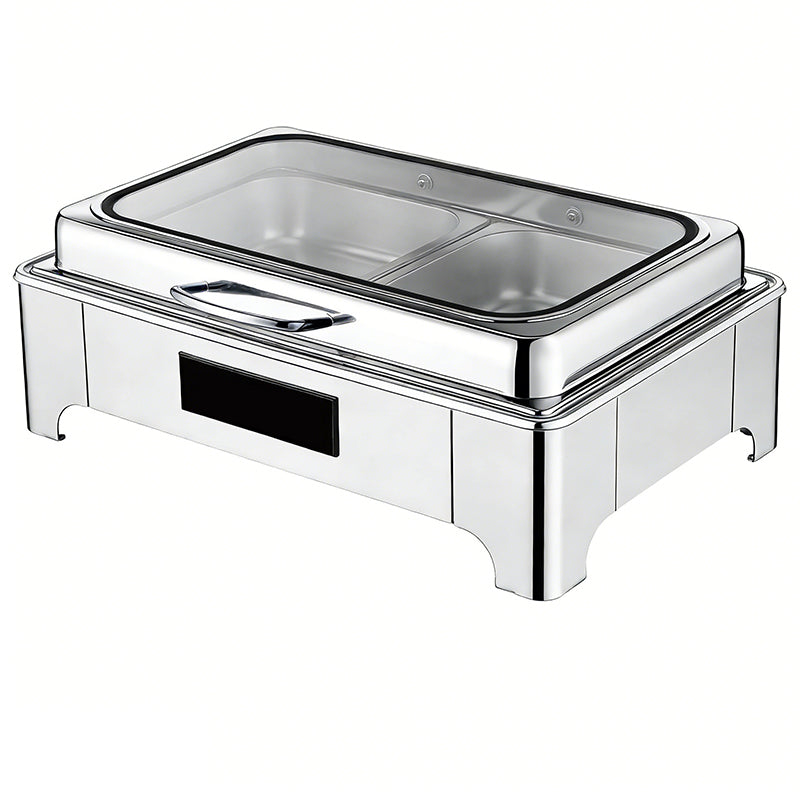 Electric Stainless Steel Chafing Dish — Buffet Food Warmer Set