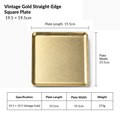 19.5*19.5 vintage gold