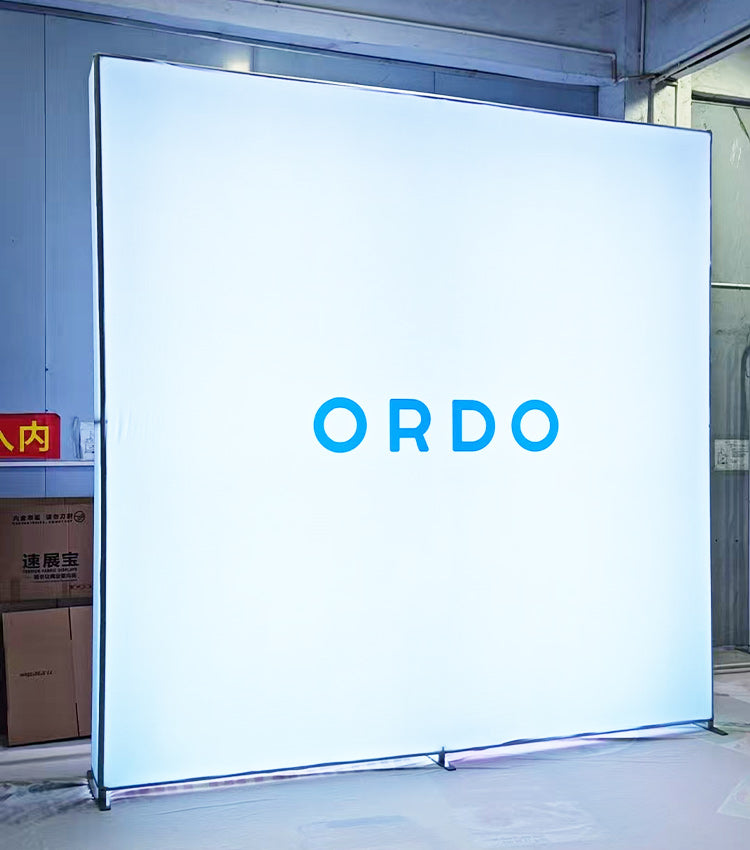 LED Fabric Backdrop Display Stand — Tension Light Box