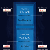 Dual-Zone Compressor Wine Cooler — 59-Bottle, Humidity Controlled image preview