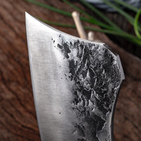 Brutal Stainless Steel Chef Knife with Wenge Handle image preview