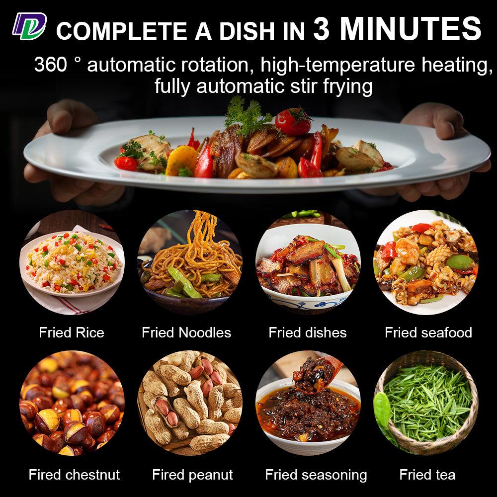 Commercial Automatic Stir-Fry Cooking Robot — Electric Wok Machine