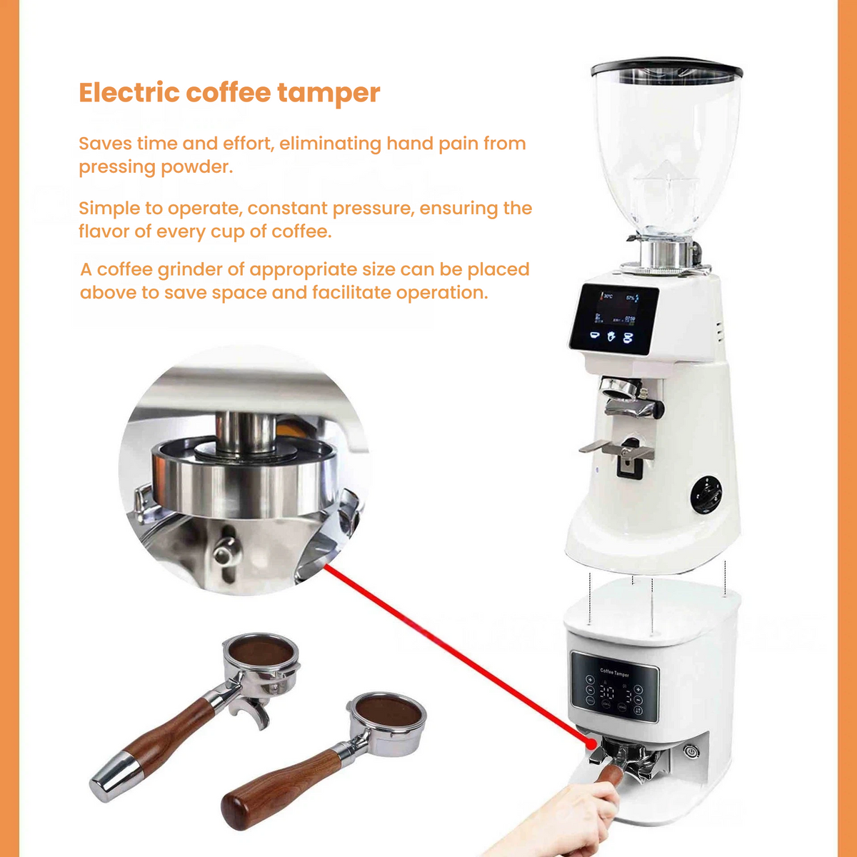Automatic Coffee Tamper — Electric Portafilter Press