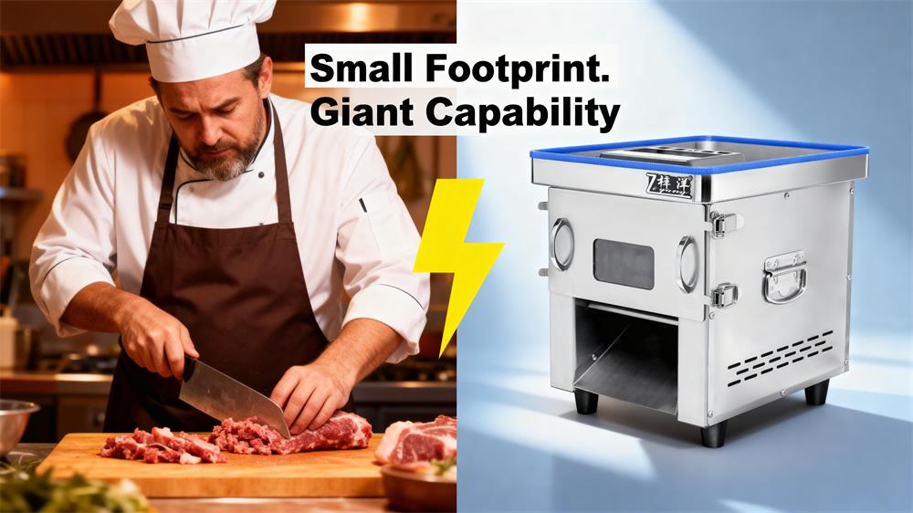Commercial Electric Meat Slicer — 850W Stainless Steel, Adjustable 3–8mm