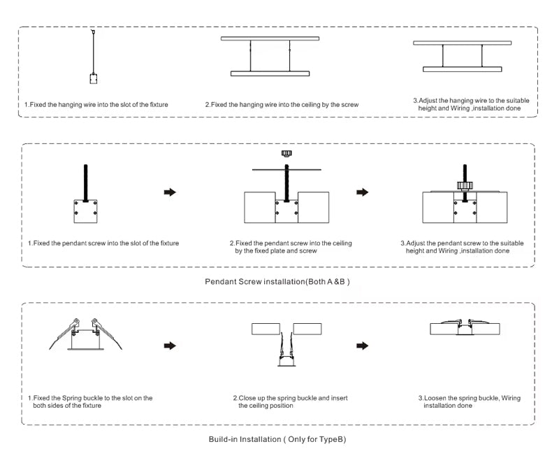 Linear LED Pendant Light — Modular Aluminum Profile