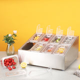 Stainless Steel Seasoning Dispenser — Reusable Bar & Restaurant Caddy