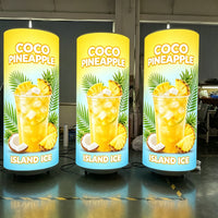 Can-Shaped Cylinder LED Video Display — Custom Digital Signage image preview