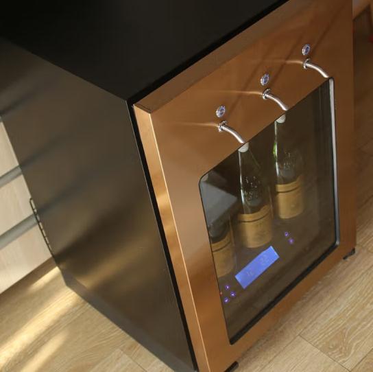 Wine Dispenser Cooler — 6-Bottle Chiller with 3 Spouts