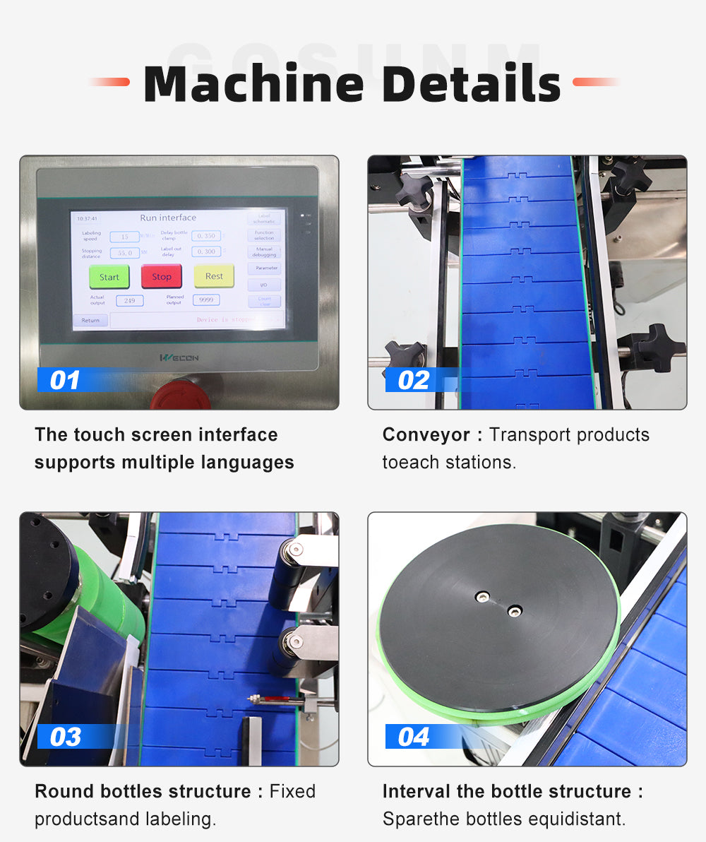 Automatic Desktop Round Bottle Labeling Machine