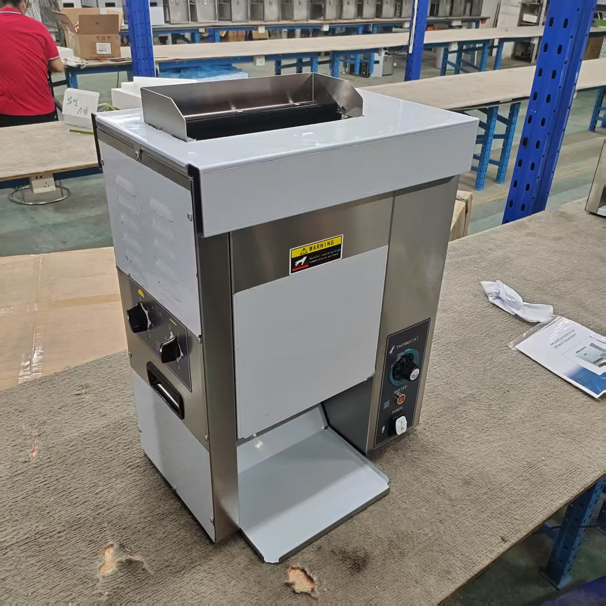 Commercial Conveyor Bun Toaster — Burger & Hot Dog