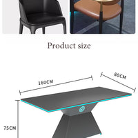 Modern Bar Furniture Set — Cross-Back Chairs &amp; Wood-Top Tables image preview