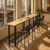 Commercial Bar Furniture Set — Solid Wood Tables &amp; Bar Stools image preview