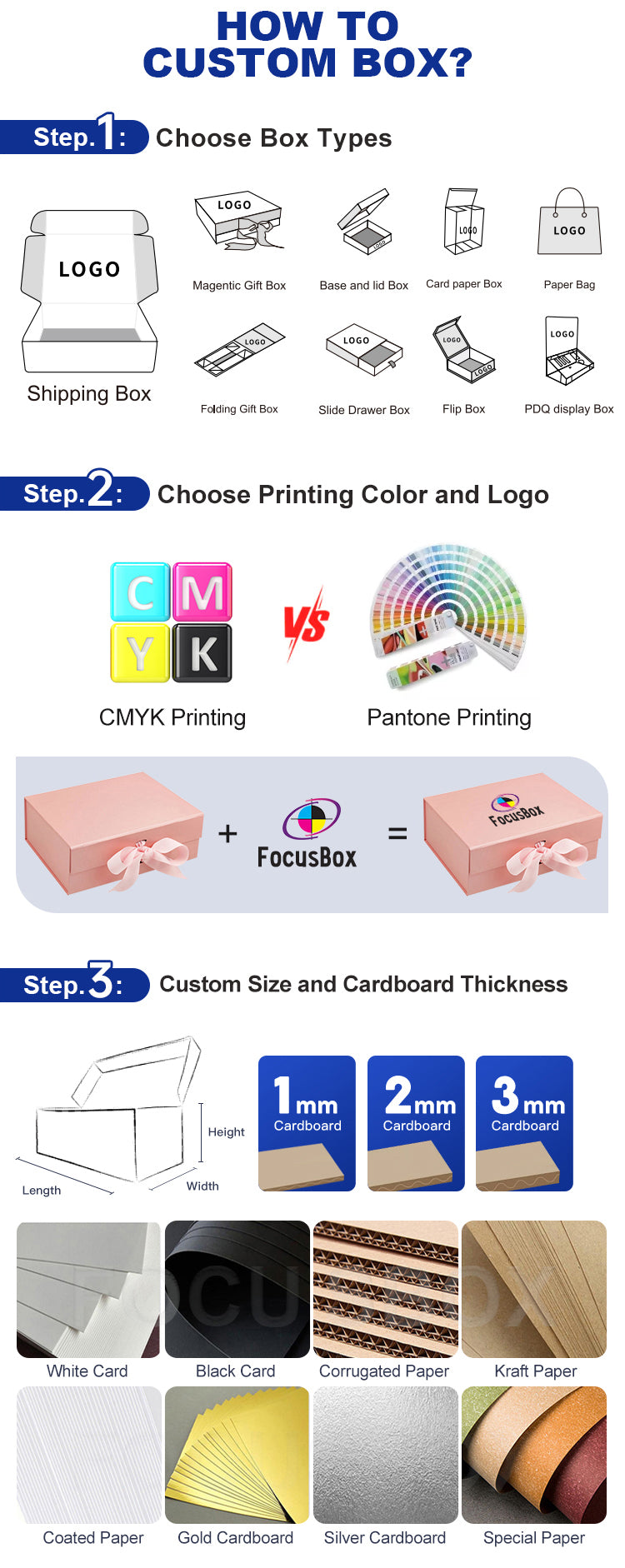 Custom Printed Gift & Candy Paper Box with Logo