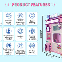 Automatic Cotton Candy Vending Machine — Touchscreen, Self-Serve image preview