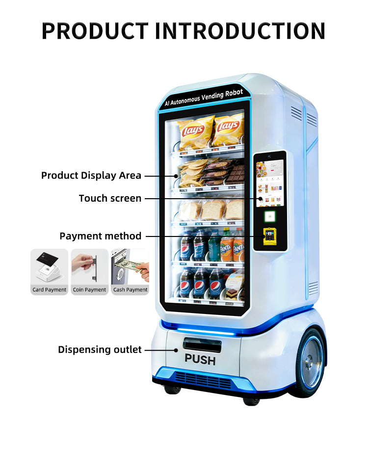 Automatic Vending Machine — Touchscreen, Card & Cashless Payment