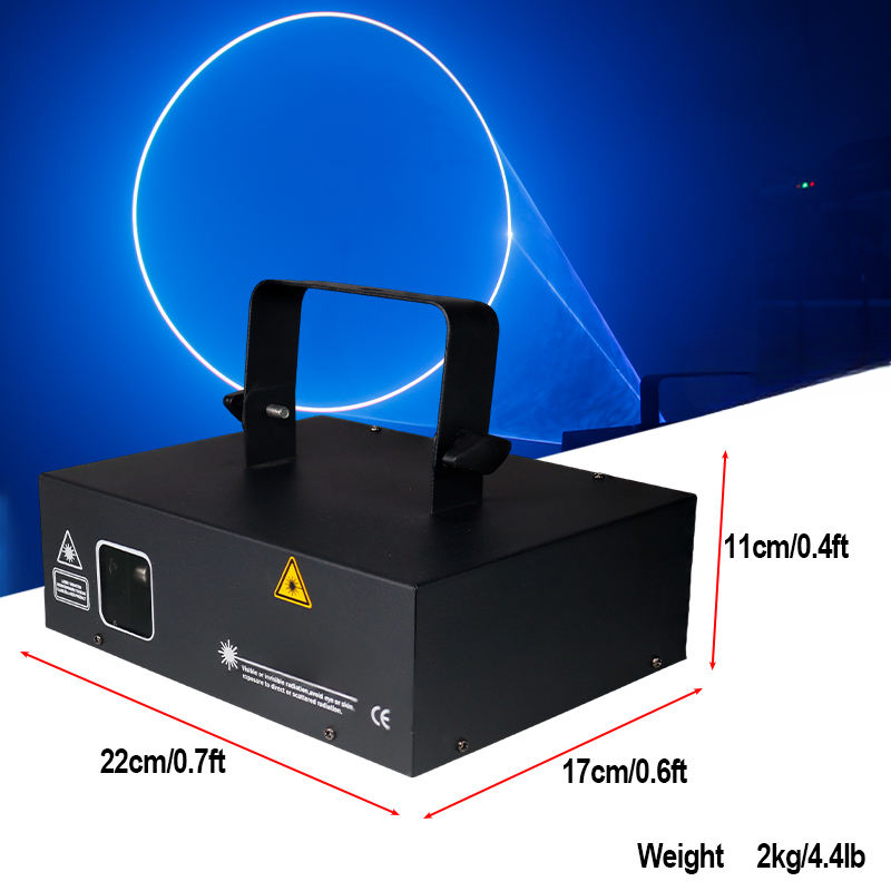 RGB Animation Laser Light — 3D DMX Stage Laser (1–3W)