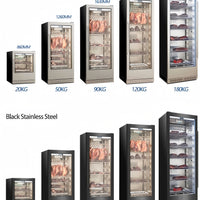 Commercial Dry Aging Refrigerator — Glass Door, Stainless Steel image preview