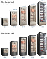 Commercial Dry Aging Refrigerator — Glass Door, Stainless Steel