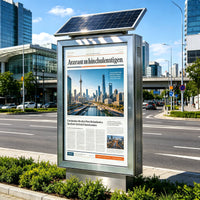 Solar-Powered Outdoor Advertising Light Box — Vertical Floor-Standing image preview